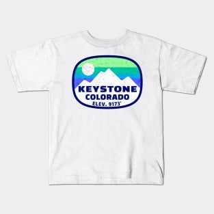 Keystone Colorado Skiing Mountains Ski Hiking Kids T-Shirt